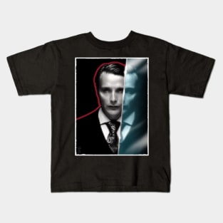 Black and White Hannibal Mirror Kids T-Shirt